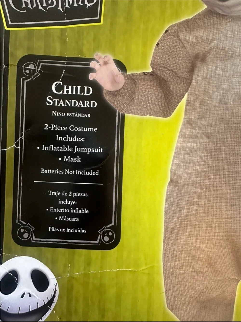 Disney Oogie Boogie Child Standard 2 Piece
Costume W/inflatable Jumpsuit w/ Mask - Picture 2 of 11